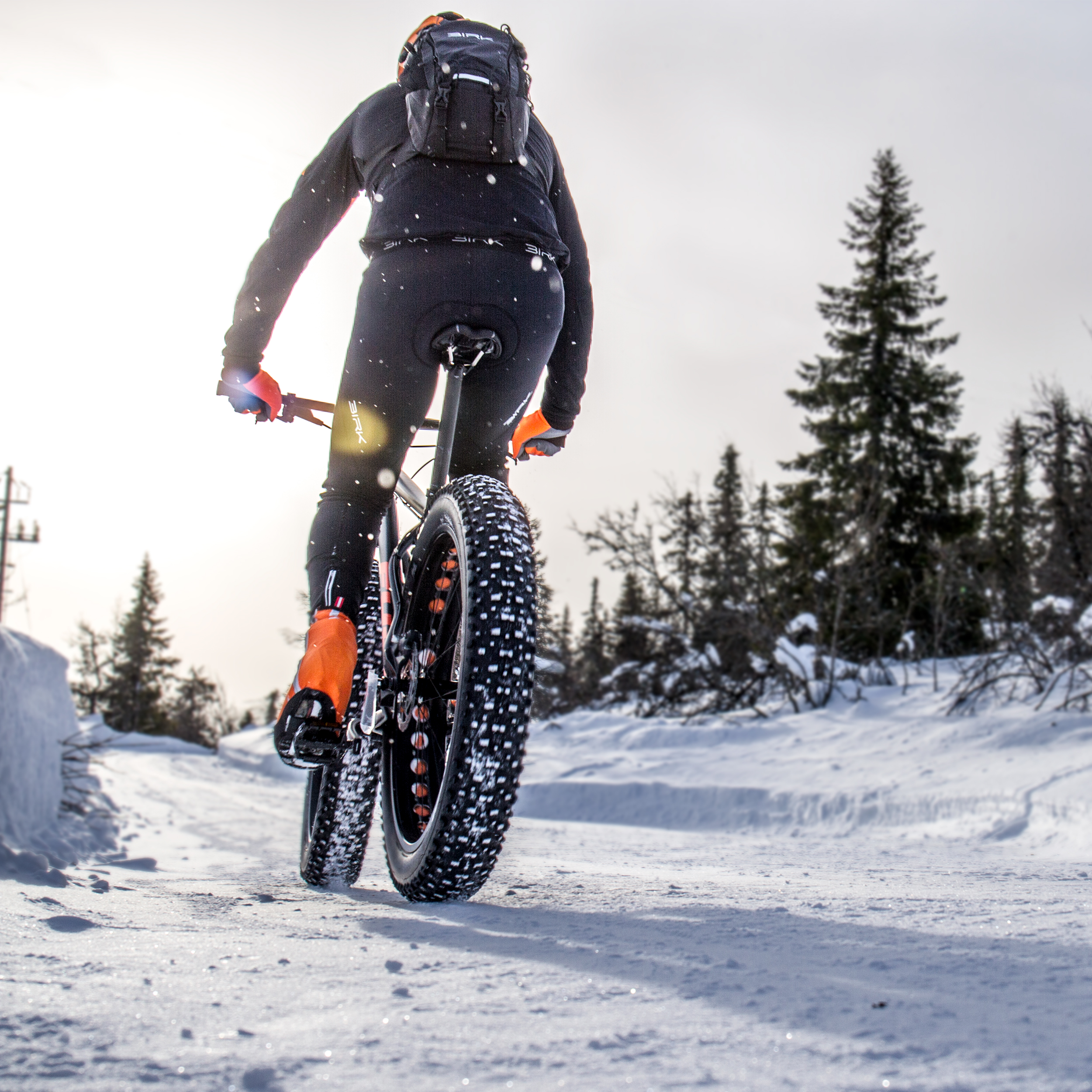Vintersykling - Bruk av sykkel på sti om vinteren